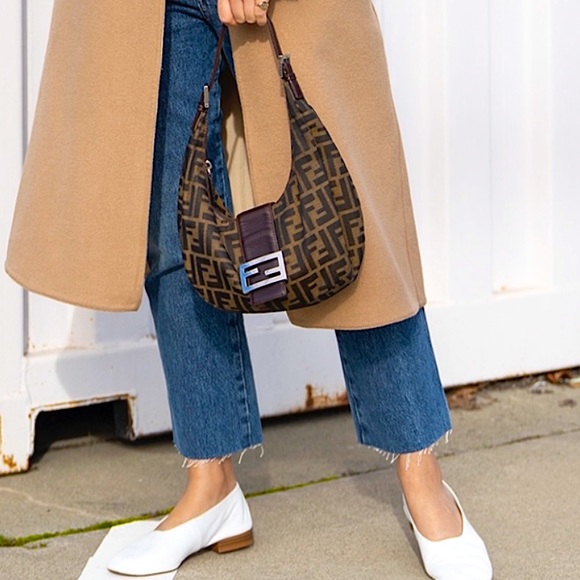 Fendi Handbags - Authentic FENDI Zucca hobo  baguette.